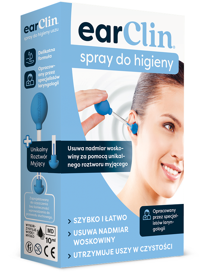 Opakowanie EarClin spray do higieny uszu